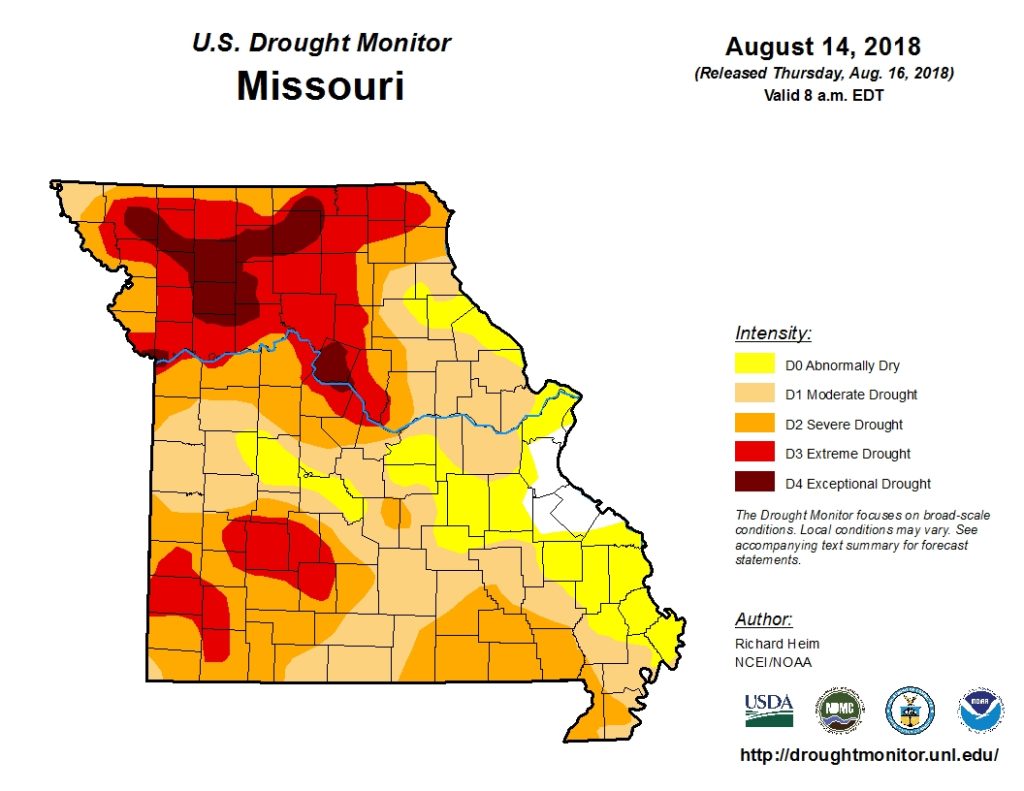 Missouri Drought Map