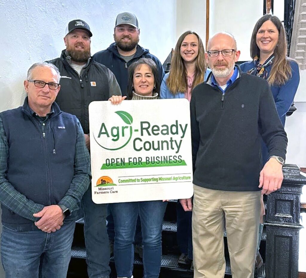 Adair County officials with local Agricultural leaders